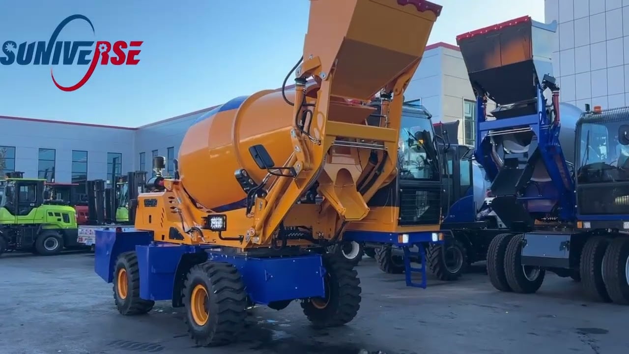 720 degree rotation 2.0m³/h self loading="lazy" mixer
