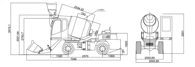 2 self loading mixer spec